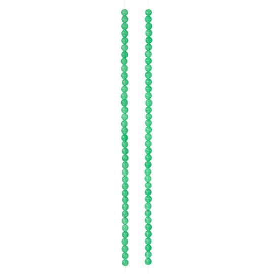 12 Pack: Green Aventurine Round Beads, 4mm by Bead Landing™